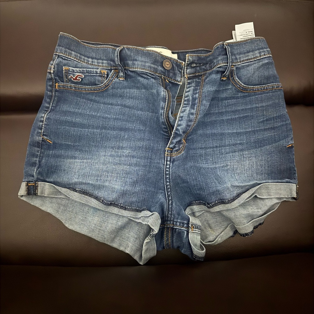 Hollister Dark Blue Jean Shorts